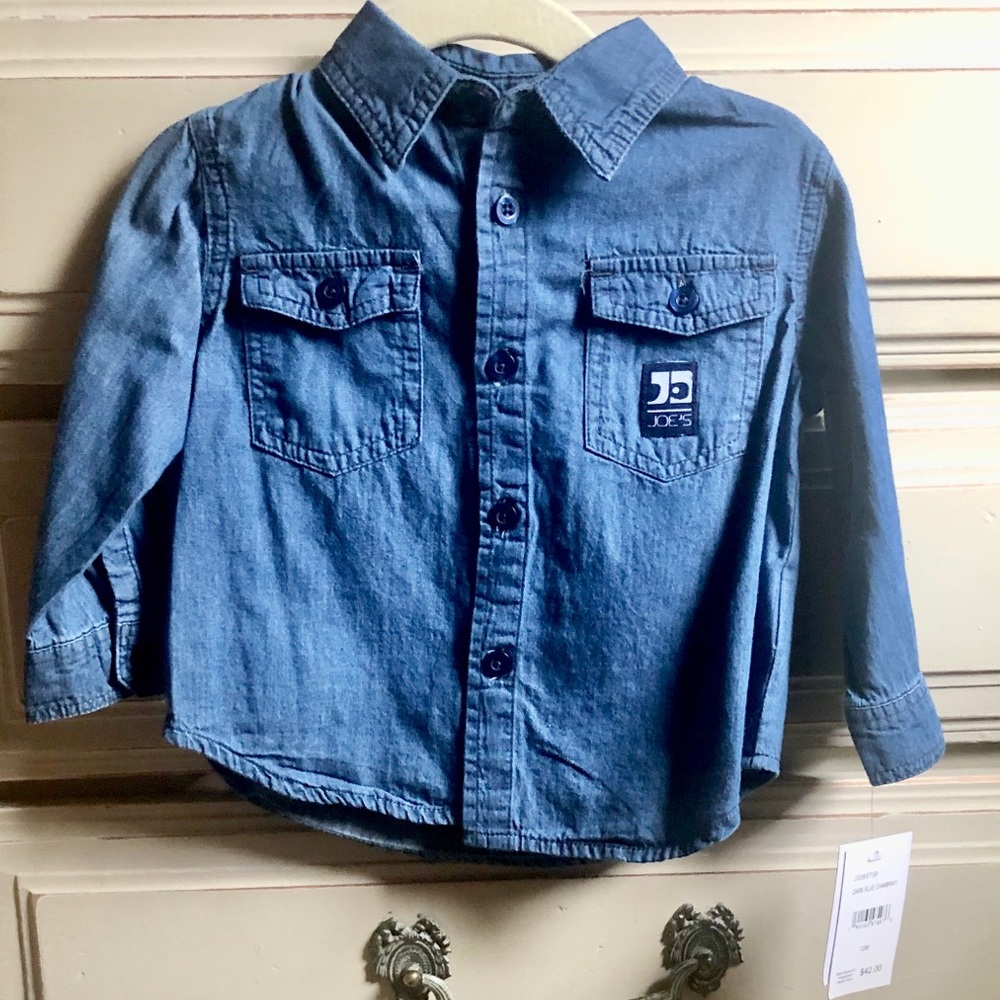 NWT Joe’s Jeans Denim Button Up- 12m